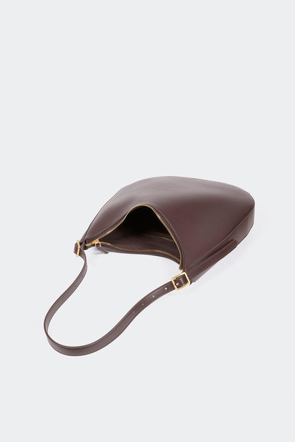 Suzy Coffee-coloured leather hobo bag