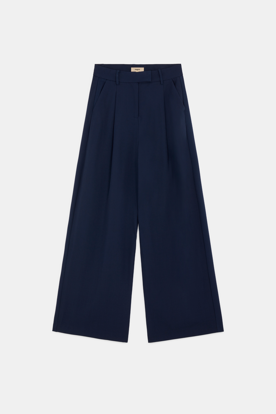 Japon Wide-leg pleated pants DEEP BLUE