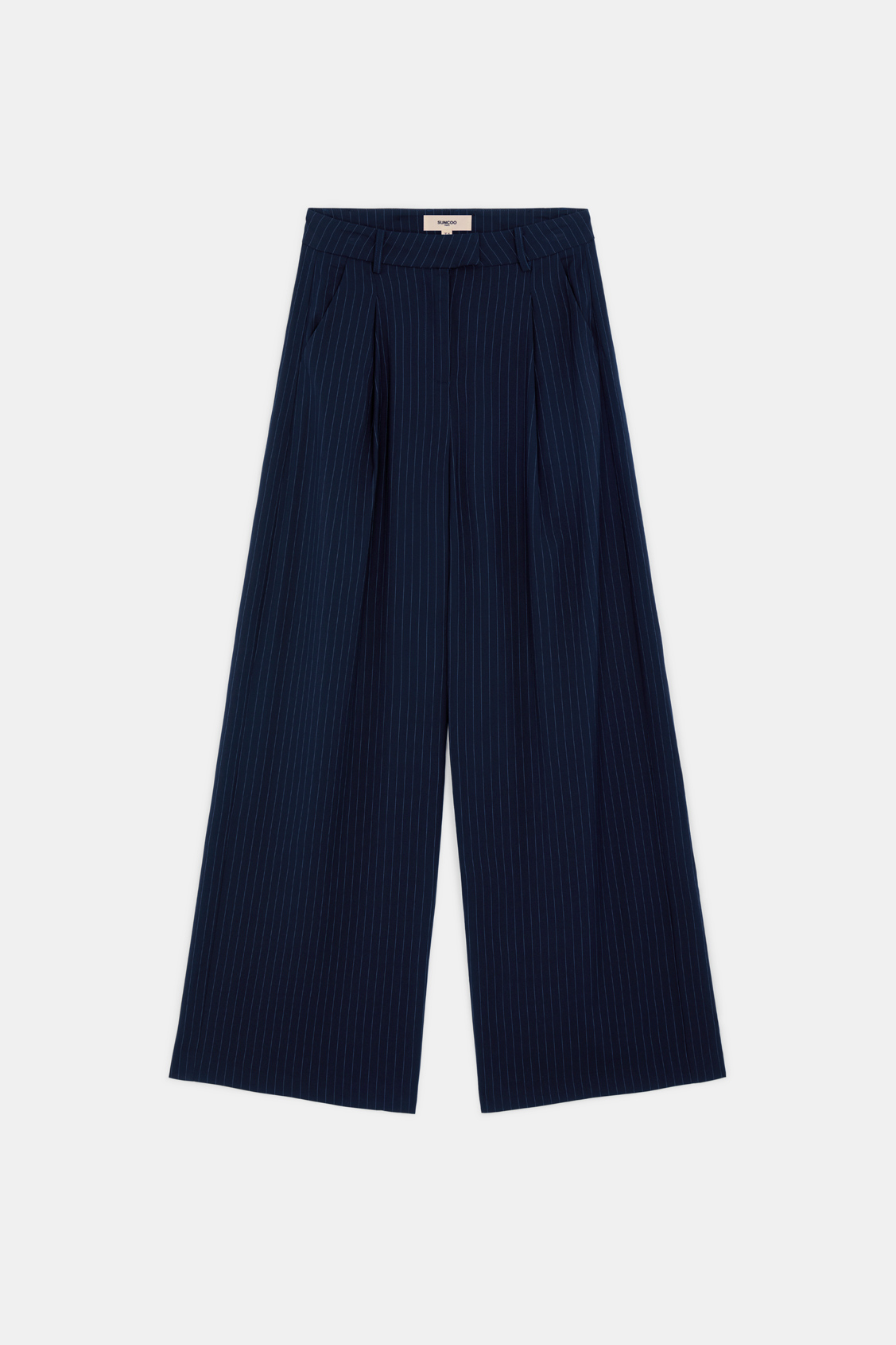 Jocast Wide-leg striped pants DEEP BLUE