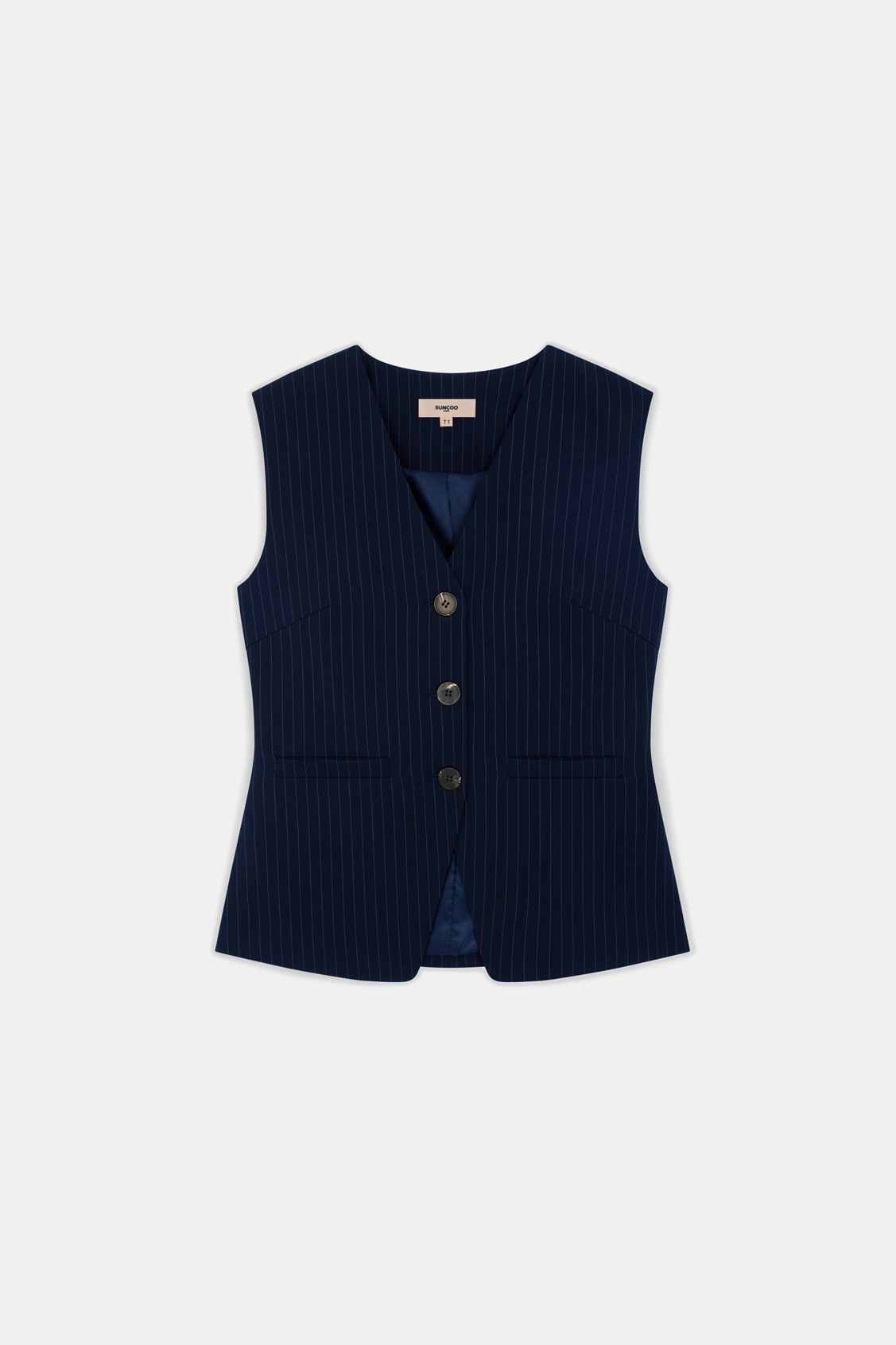 Dual Bartender striped jacket DEEP BLUE
