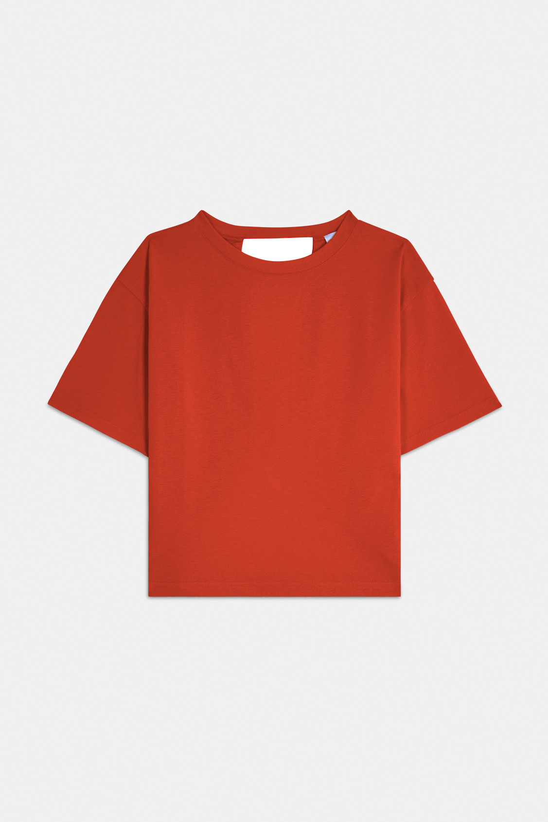 Marti Plain geranium tee-shirt with open back GERANIUM