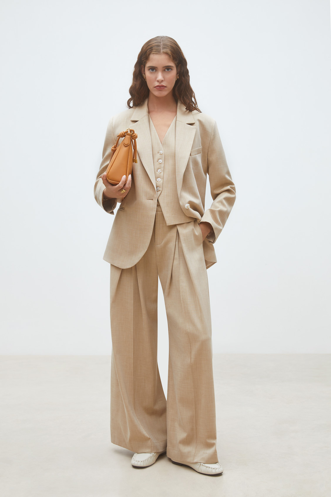Dwen Beige blazer jacket BEIGE