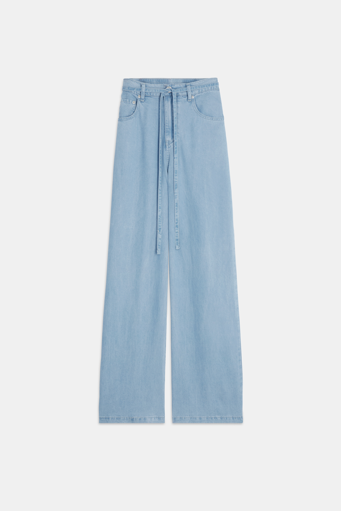 Rabi Wide-leg fluid jeans Light jeans