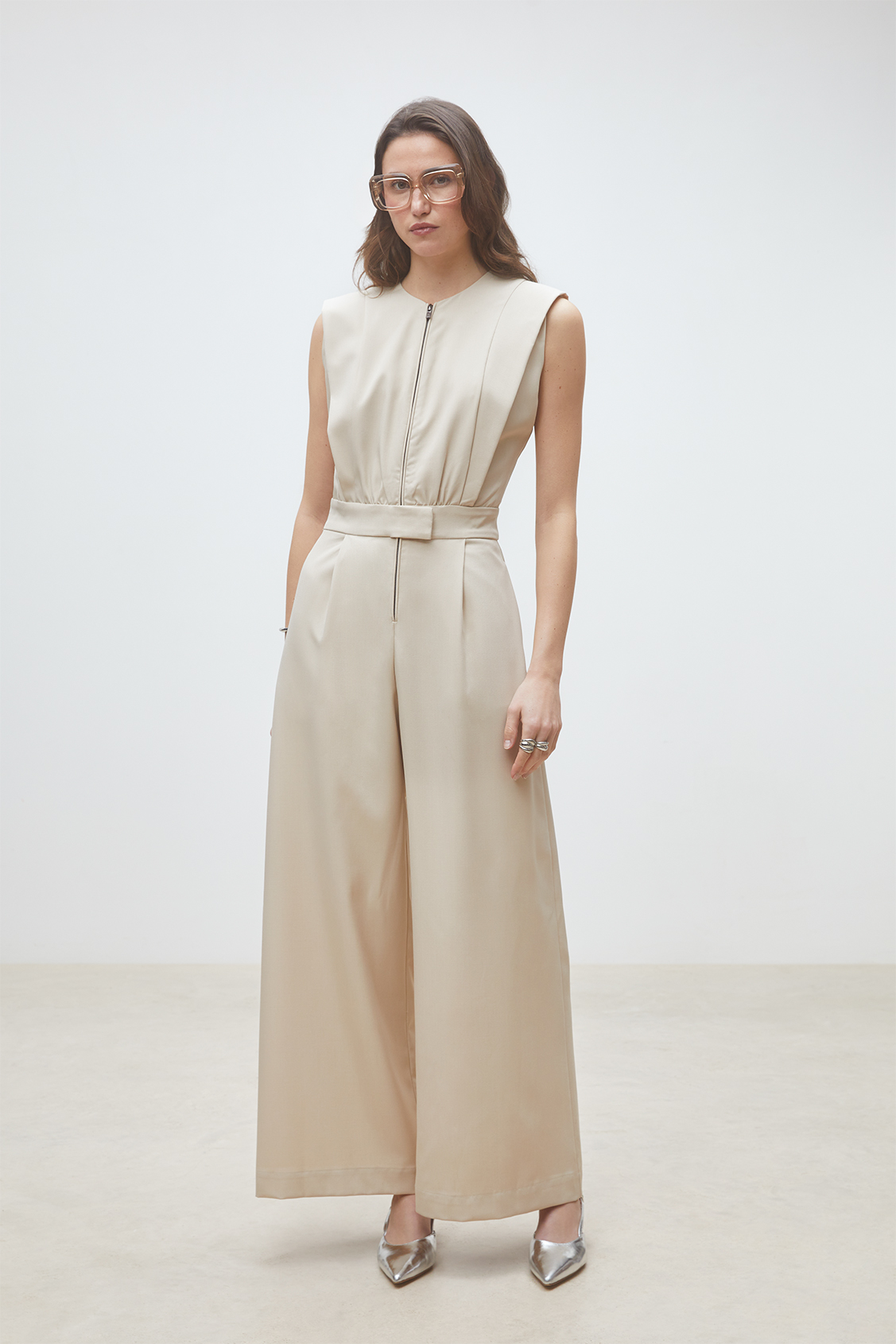 Tivoli Darted jumpsuit BEIGE