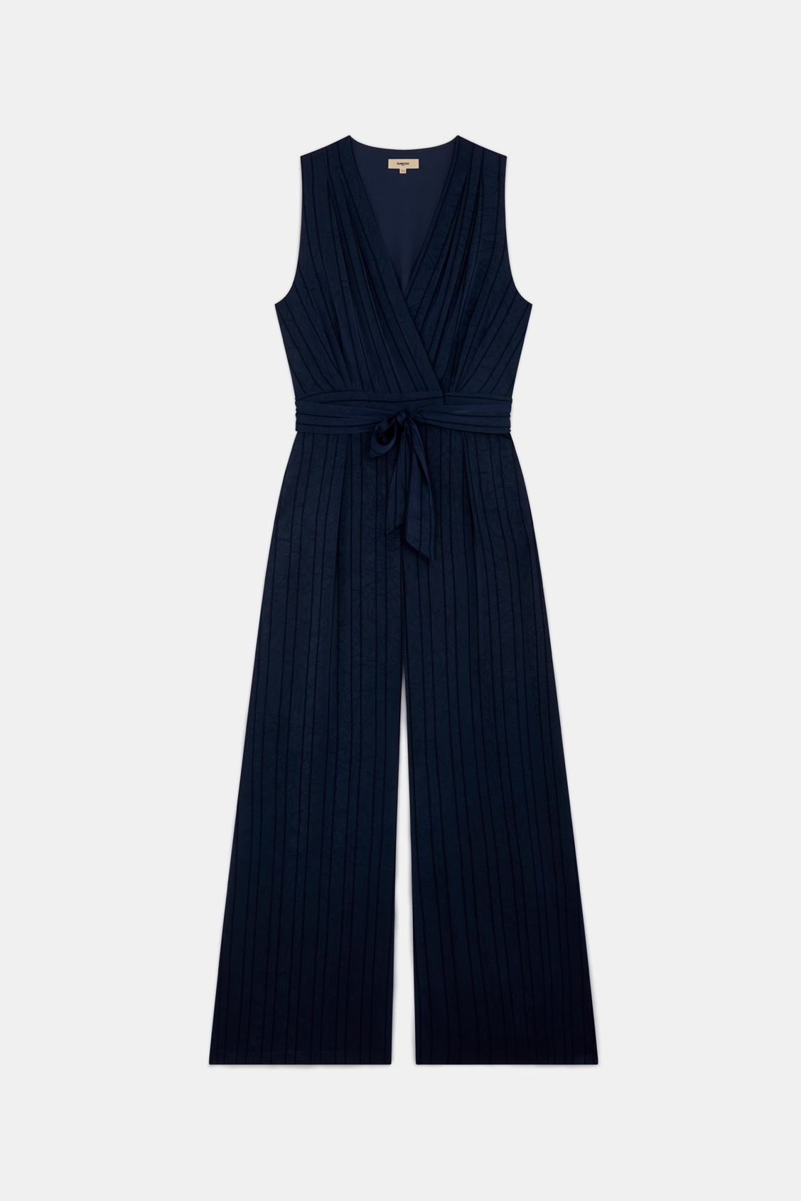 Telma Satin jumpsuit DEEP BLUE