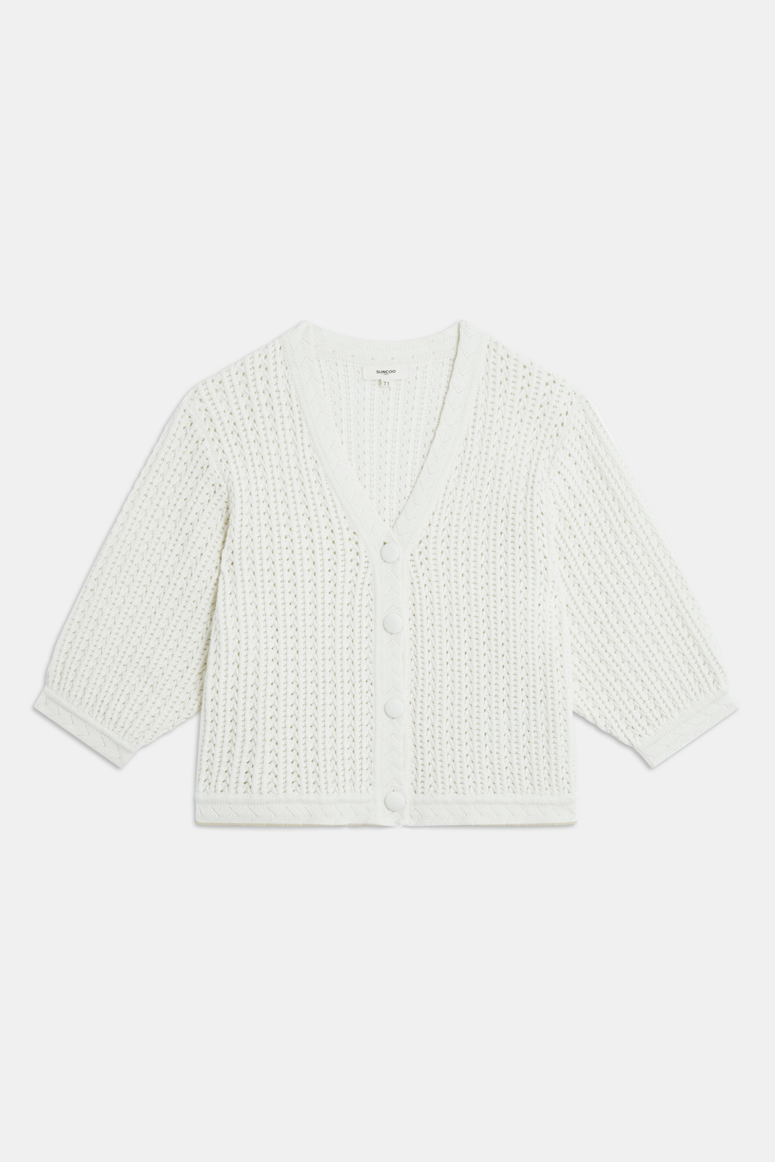 Galama Fancy knit cardigan CREAM