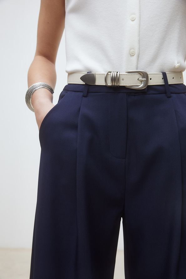 Japon Wide-leg pleated pants