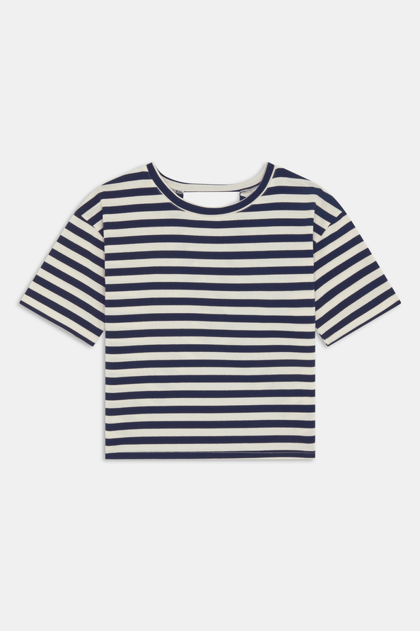 Martilo Striped tee-shirt with open back