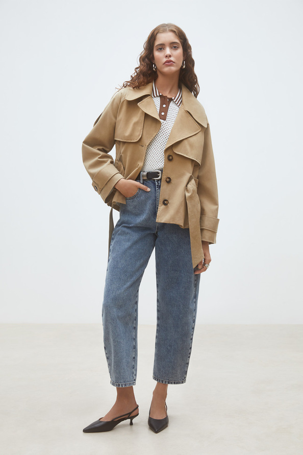Elliot Belted short trench coat