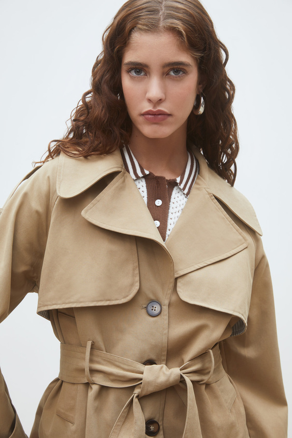 Elliot Belted short trench coat