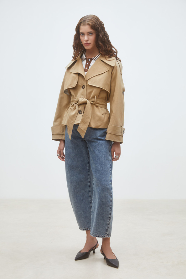 Elliot Belted short trench coat