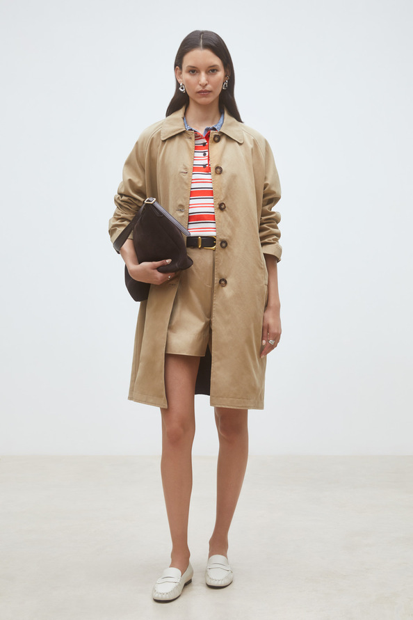 Enzo Reversible long trench coat