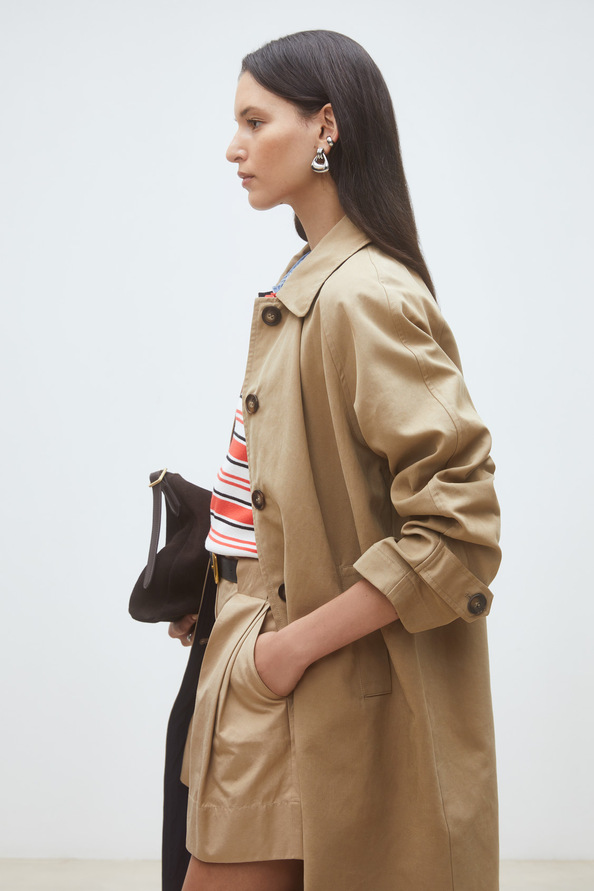 Enzo Reversible long trench coat