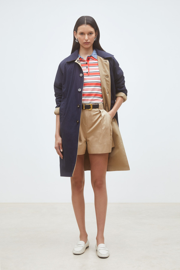 Enzo Reversible long trench coat