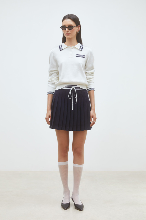 Polino Two-tone polo jumper