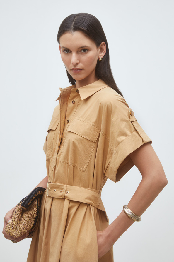 Cristal Midi belted dress