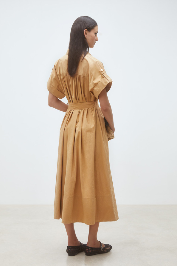 Cristal Midi belted dress