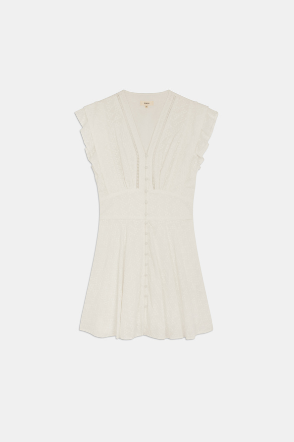 Cybille Short embroidered cotton dress