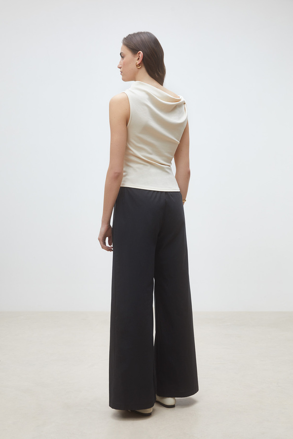 Jet Plain black wide-leg pants