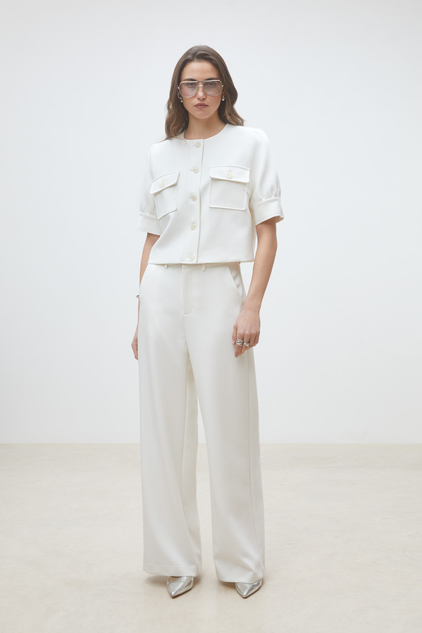 Jewel Wide-leg flowing pants