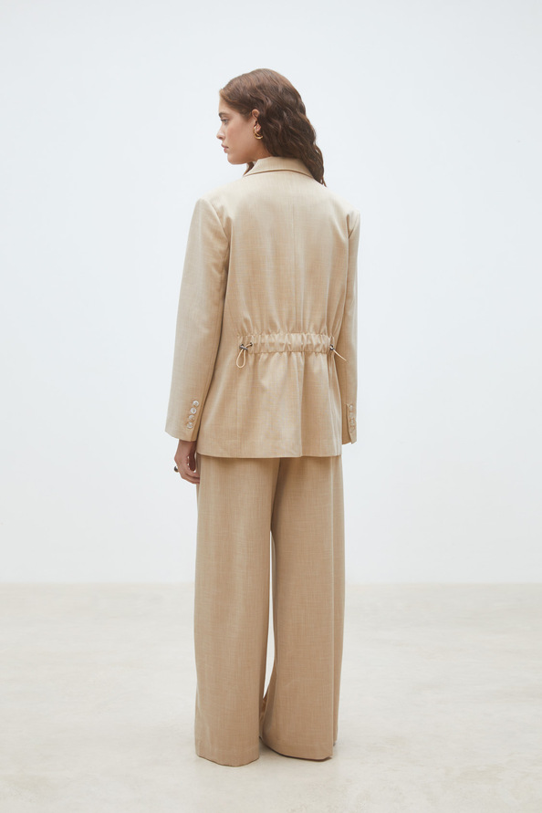 Dwen Beige blazer jacket