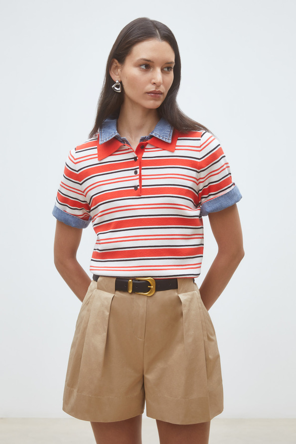 Paillis Striped polo jumper