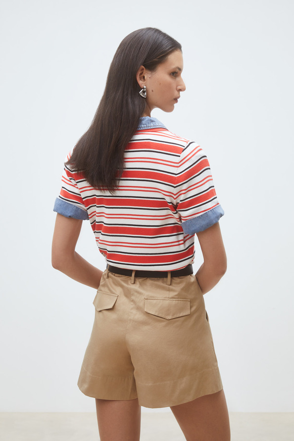 Paillis Striped polo jumper