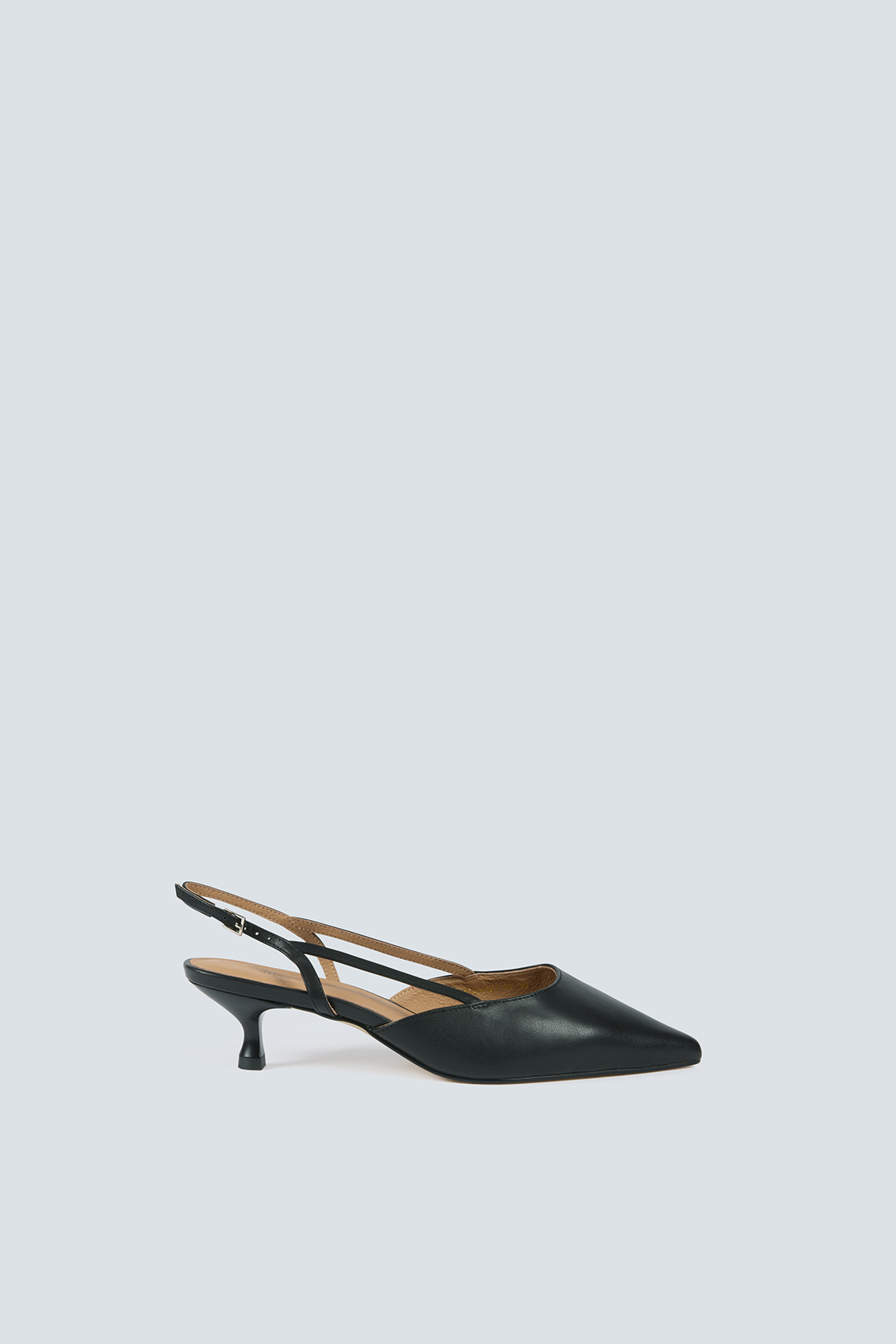 Hebory Black kitten heel pumps BLACK
