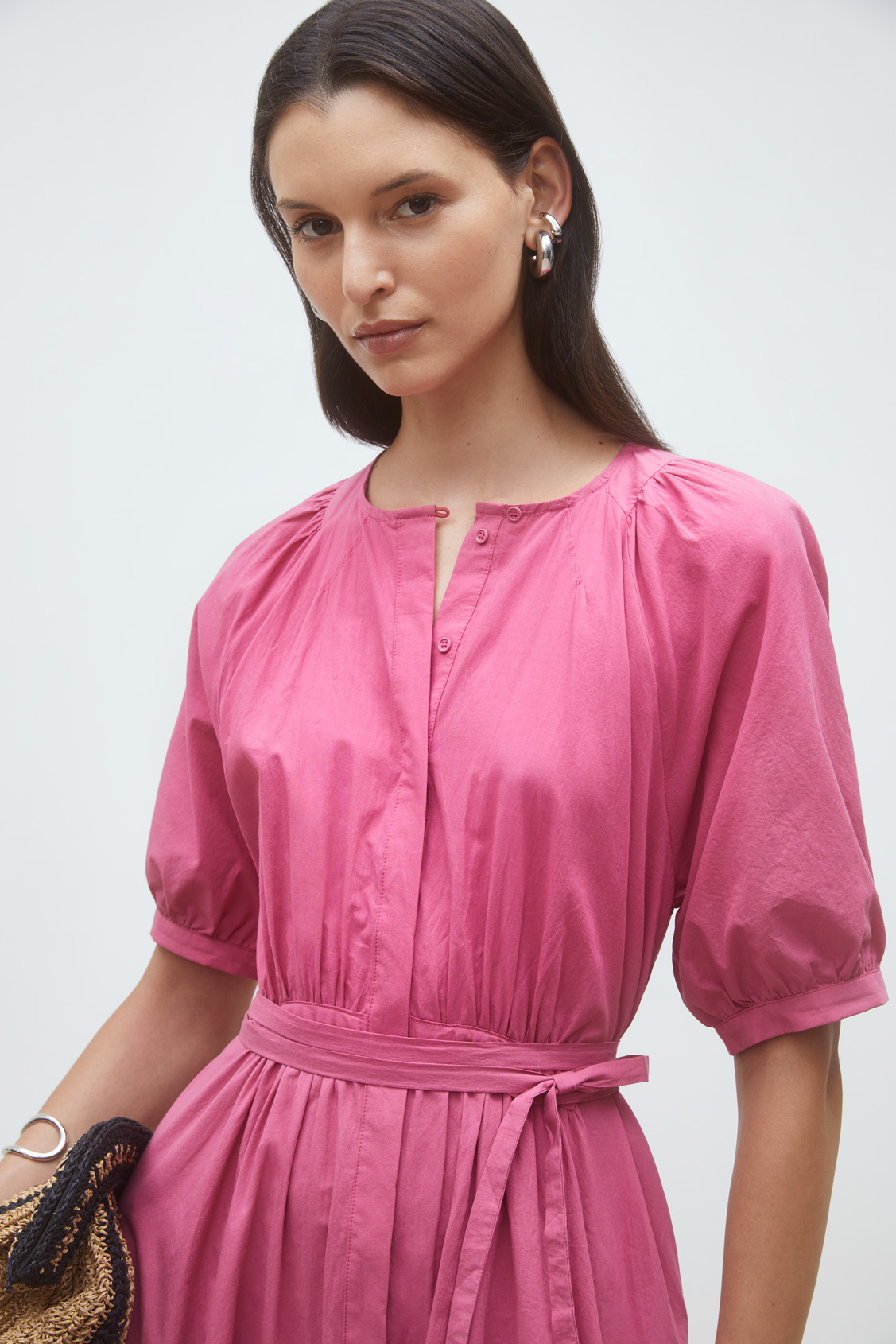 Cassie Long poplin dress 00054