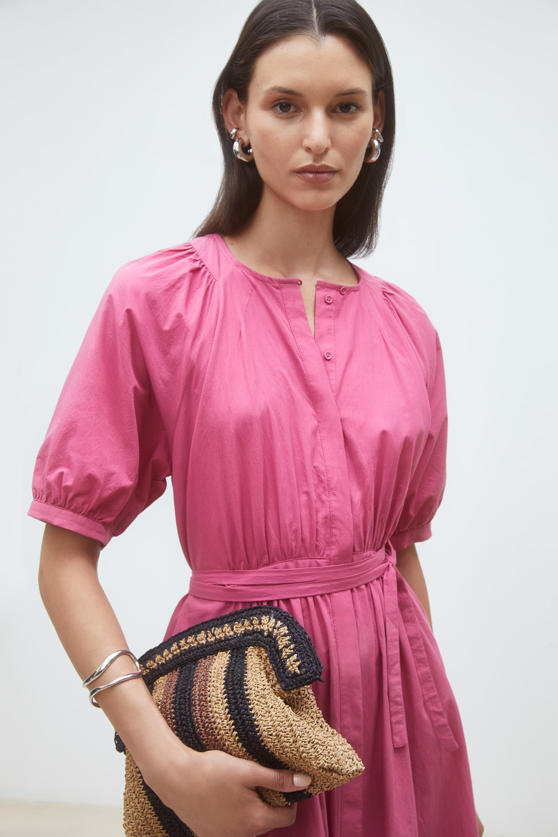Cassie Long poplin dress 00054