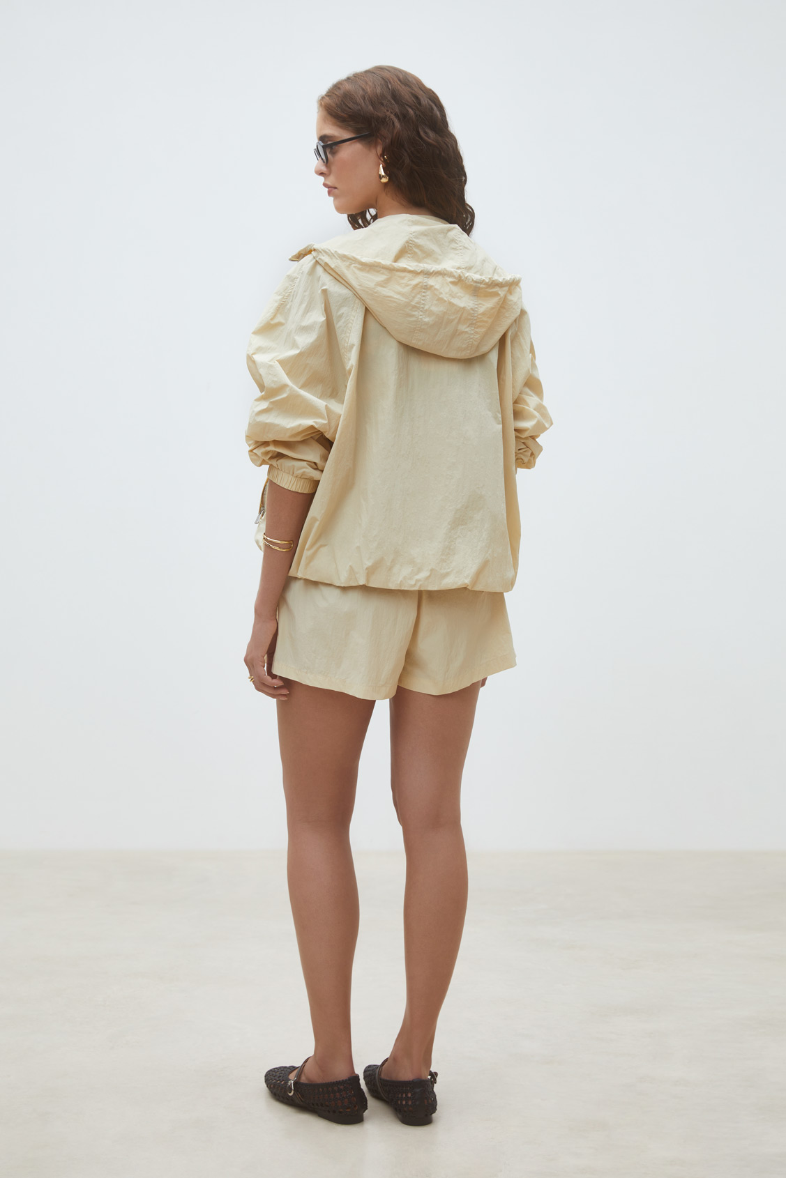 Derek Sportswear hooded jacket CREAM