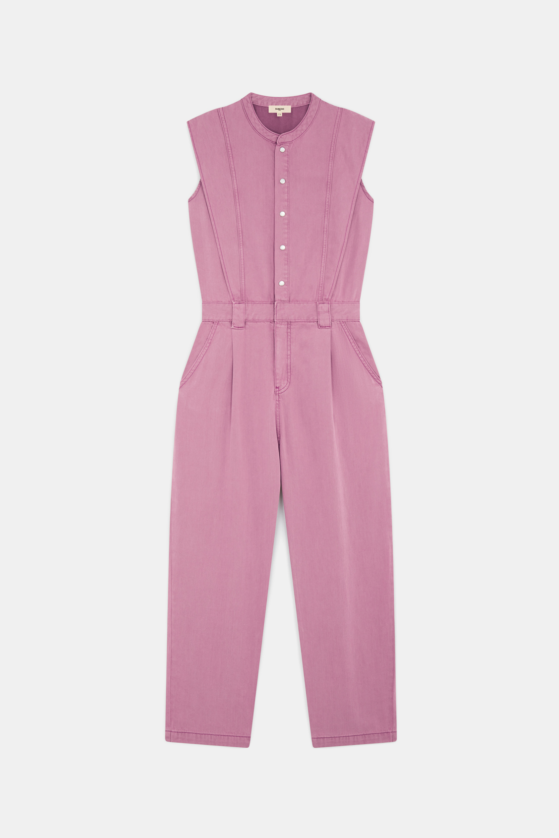 Tia Pink denim jumpsuit PINK