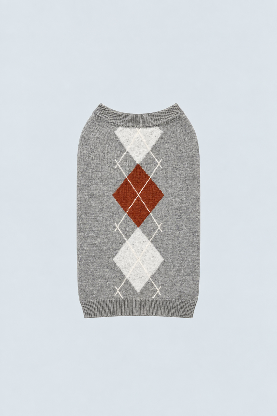 ALFIE Mottled grey dog jumper Heather grey