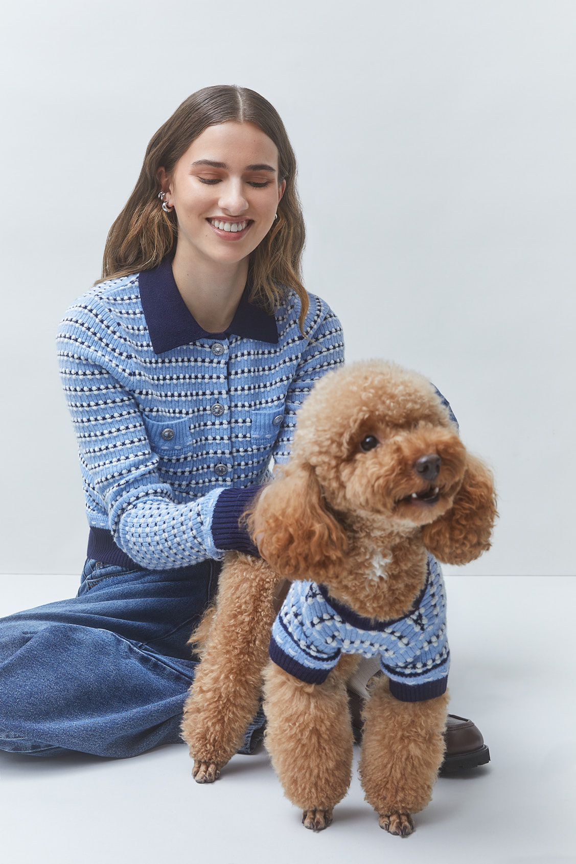 ARTY Fancy dog jumper SKY BLUE