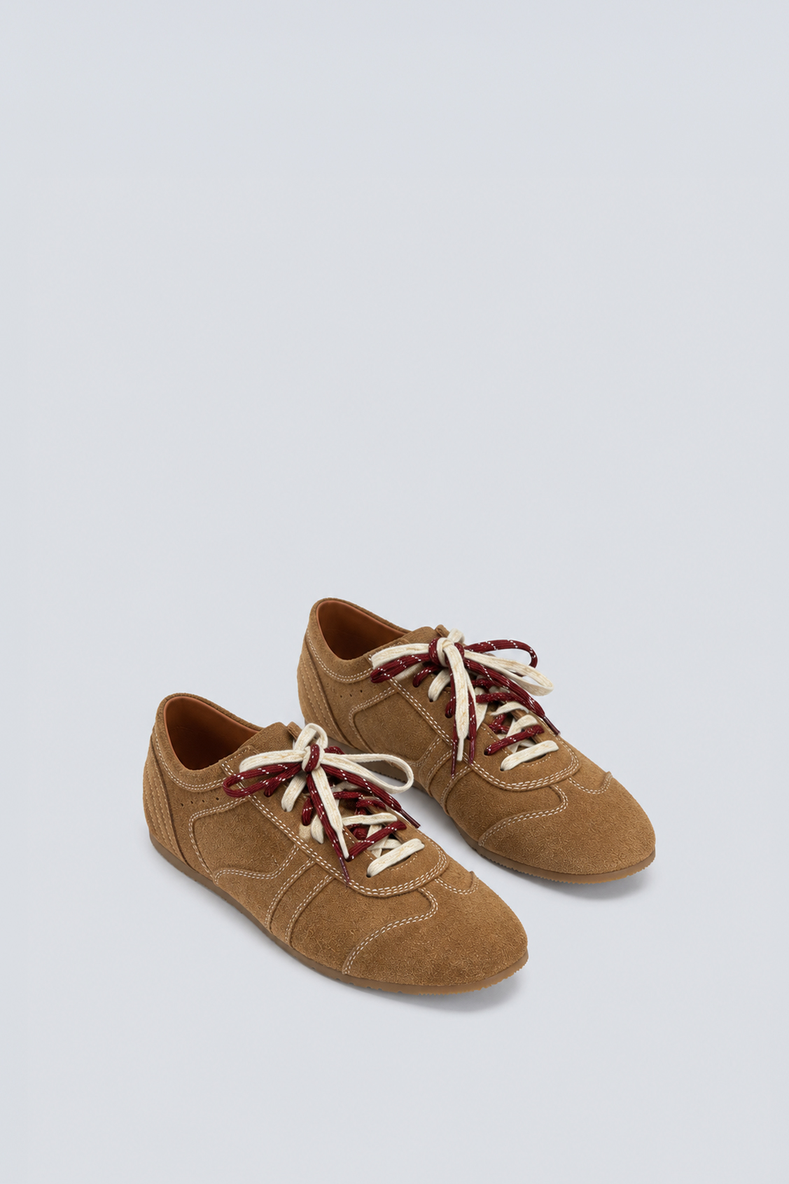 HESTA Double-laced trainers CAMEL