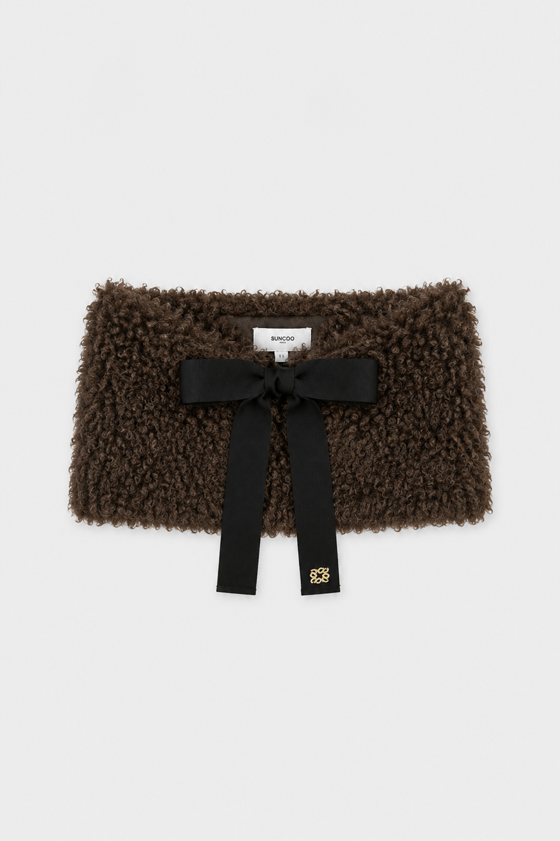 ARISTID Choco wrap-around scarf Chocolate