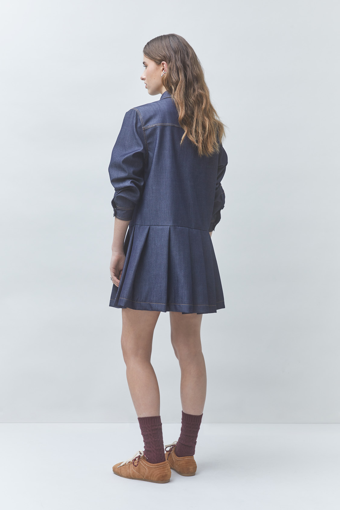 CREW Short denim dress ARMY
