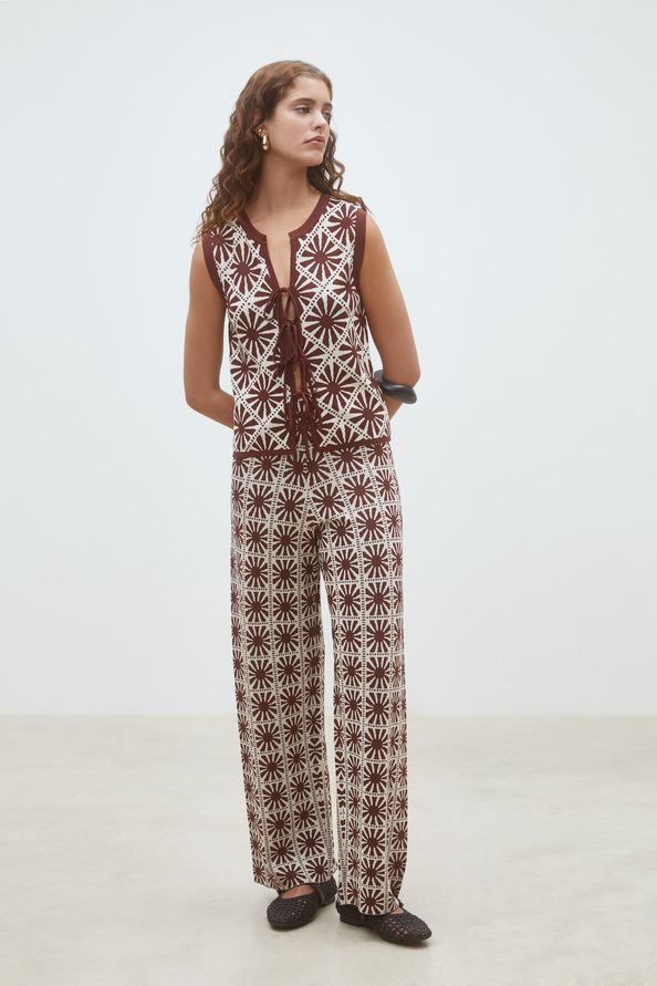 Jasper Jacquard knit pants