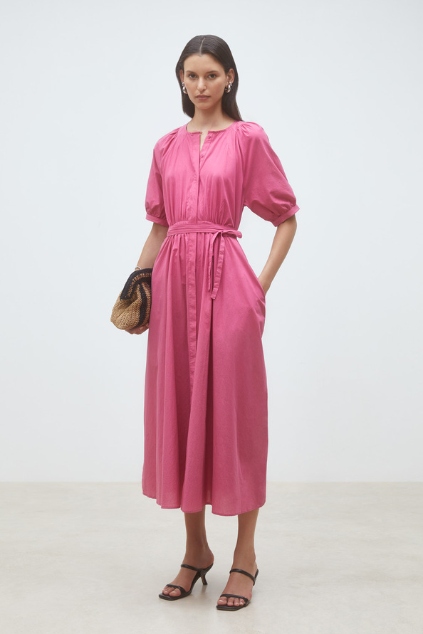 Cassie Long poplin dress