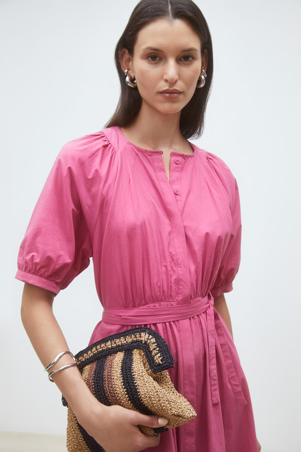 Cassie Long poplin dress