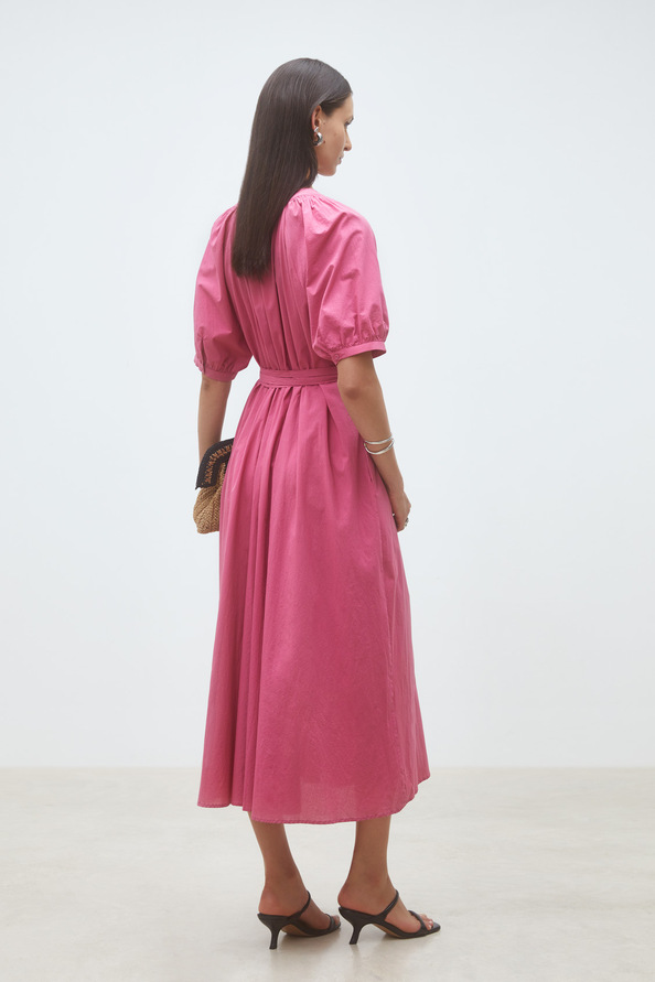 Cassie Long poplin dress