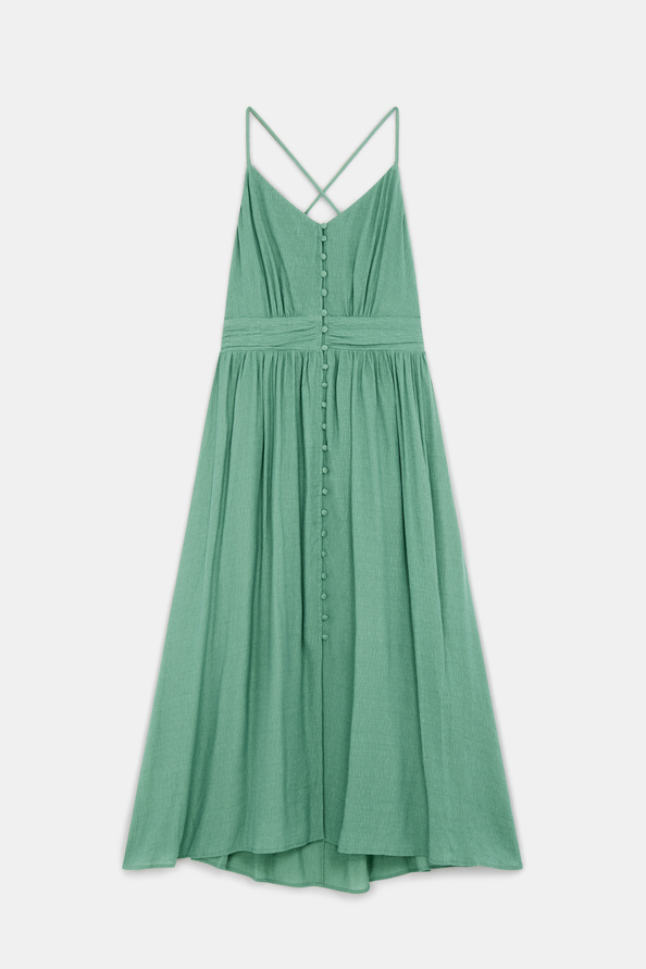 Crest Crepe midi dress