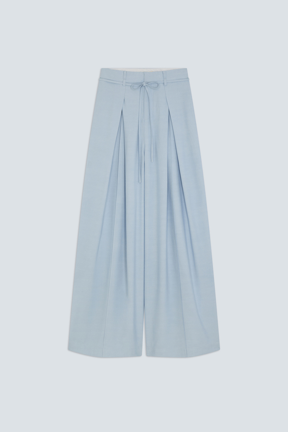 Julio Sky blue wide-leg darted pants