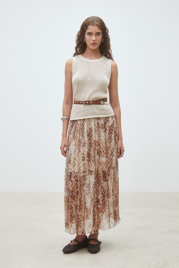 Parikia Openwork knit top