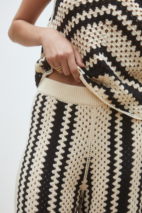 Jequel Wide-leg trousers with fancy stripes