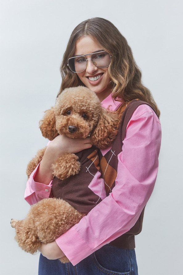 ALFIE Coffee dog jumper