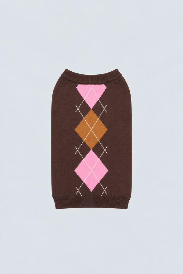 ALFIE Coffee dog jumper