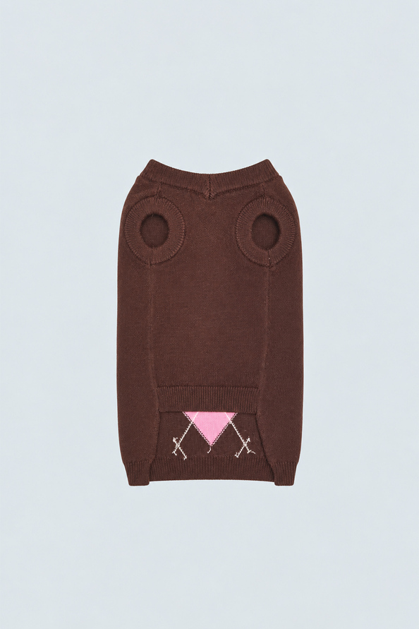 ALFIE Coffee dog jumper