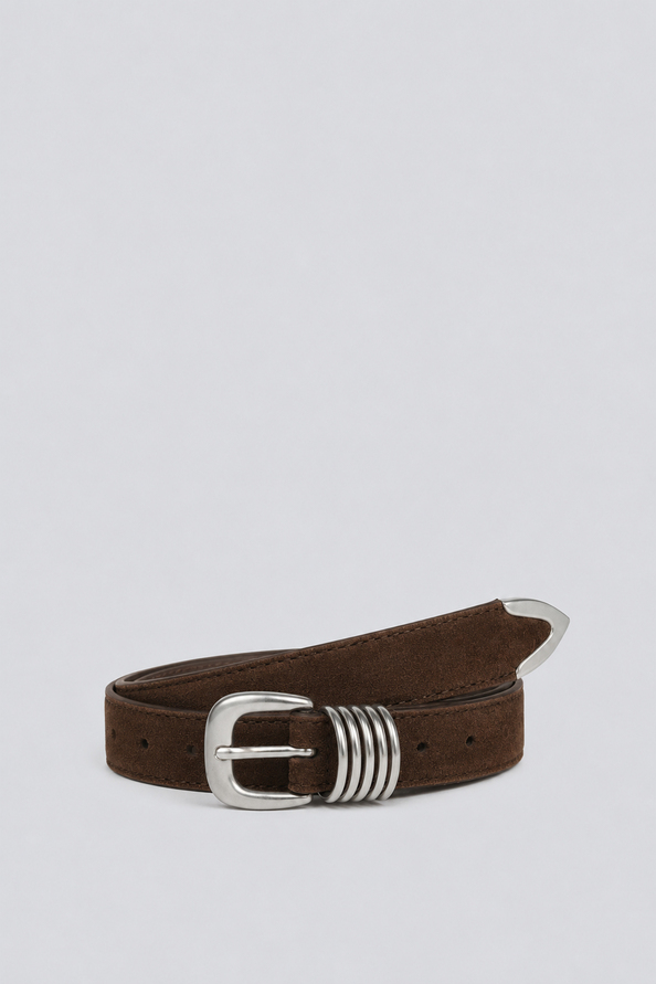 ASTENNE Coffee leather belt