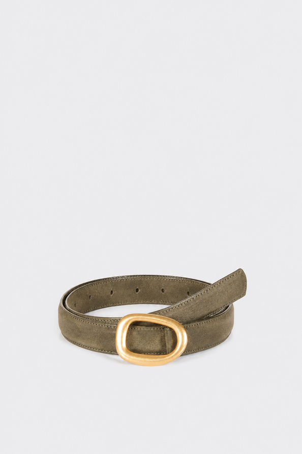 ASTA Khaki leather belt